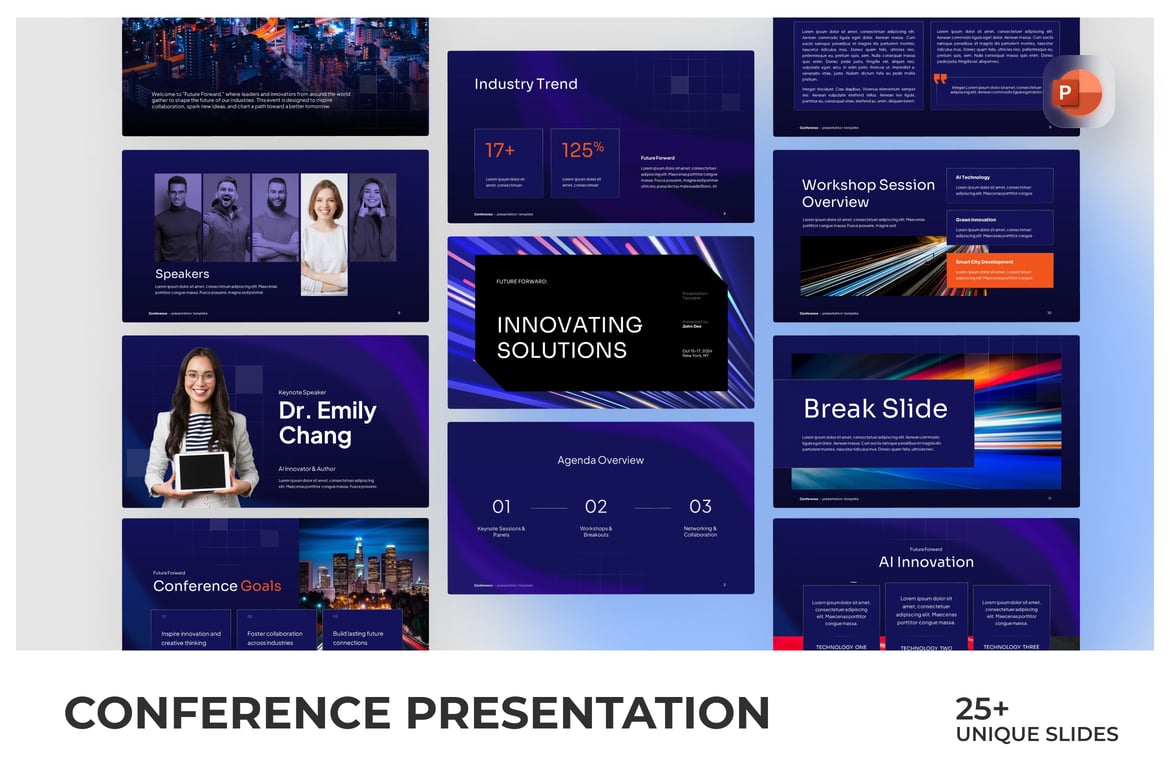 Template PowerPoint Konferensi yang Meningkatkan Pengalaman Presentasi Anda