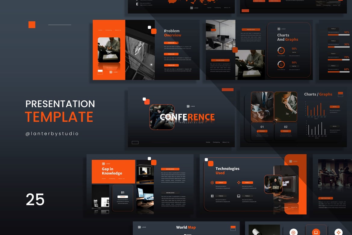 Template Presentasi PowerPoint untuk Konferensi yang Profesional dan Menarik