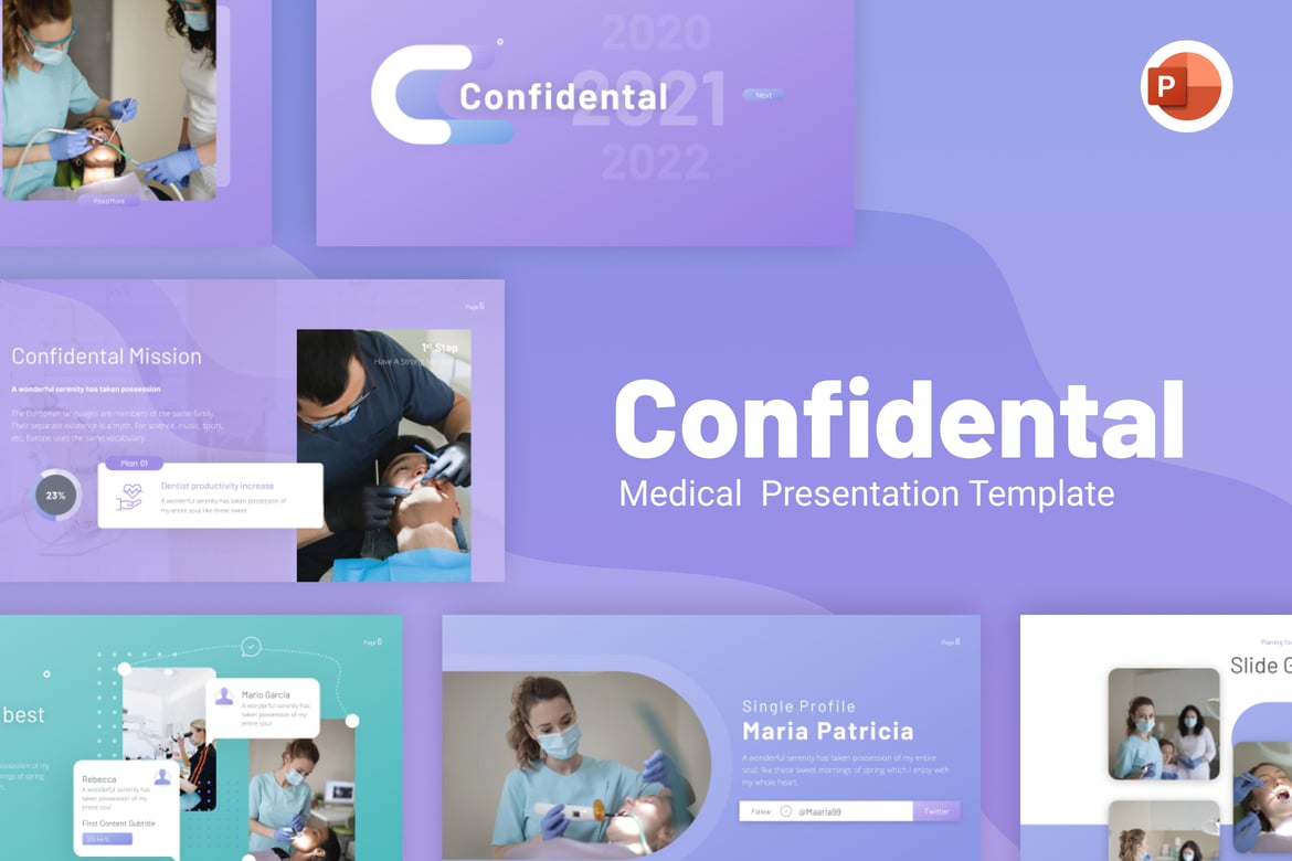 Template Presentasi Medis Profesional dan Elegan