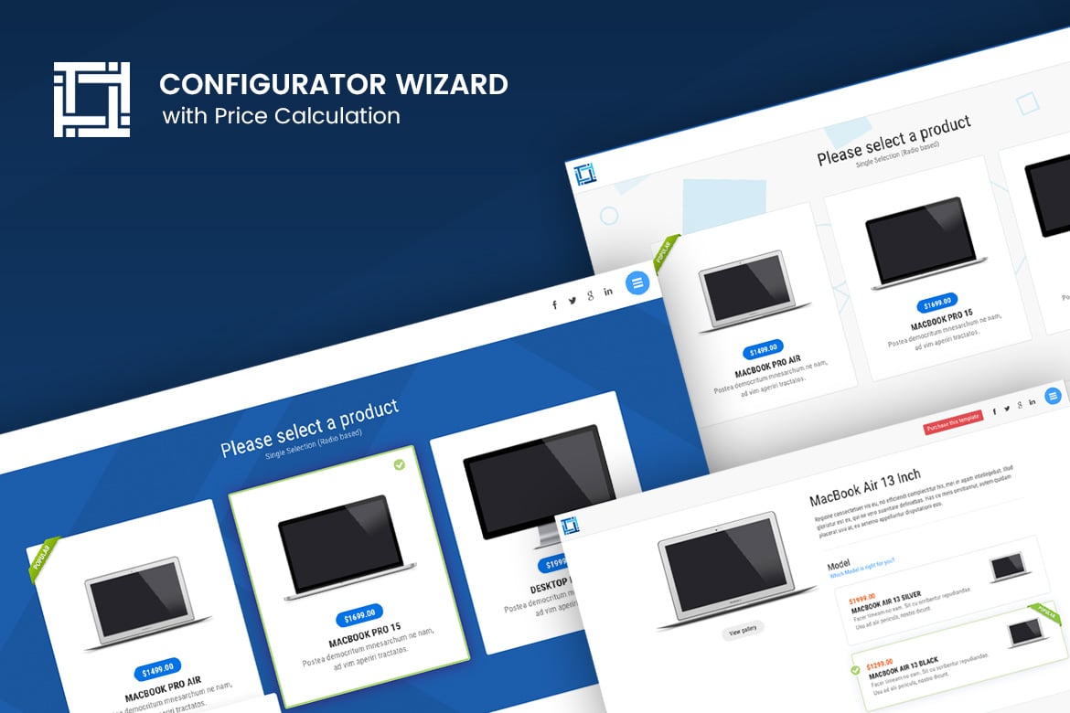 Configurasi Mudah dengan Template Website CONFIGURATOR