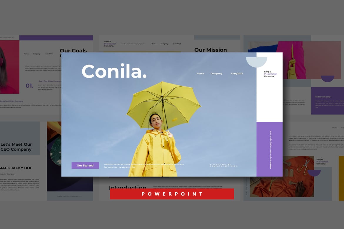 Template Presentasi PowerPoint Conila yang Menarik dan Profesional