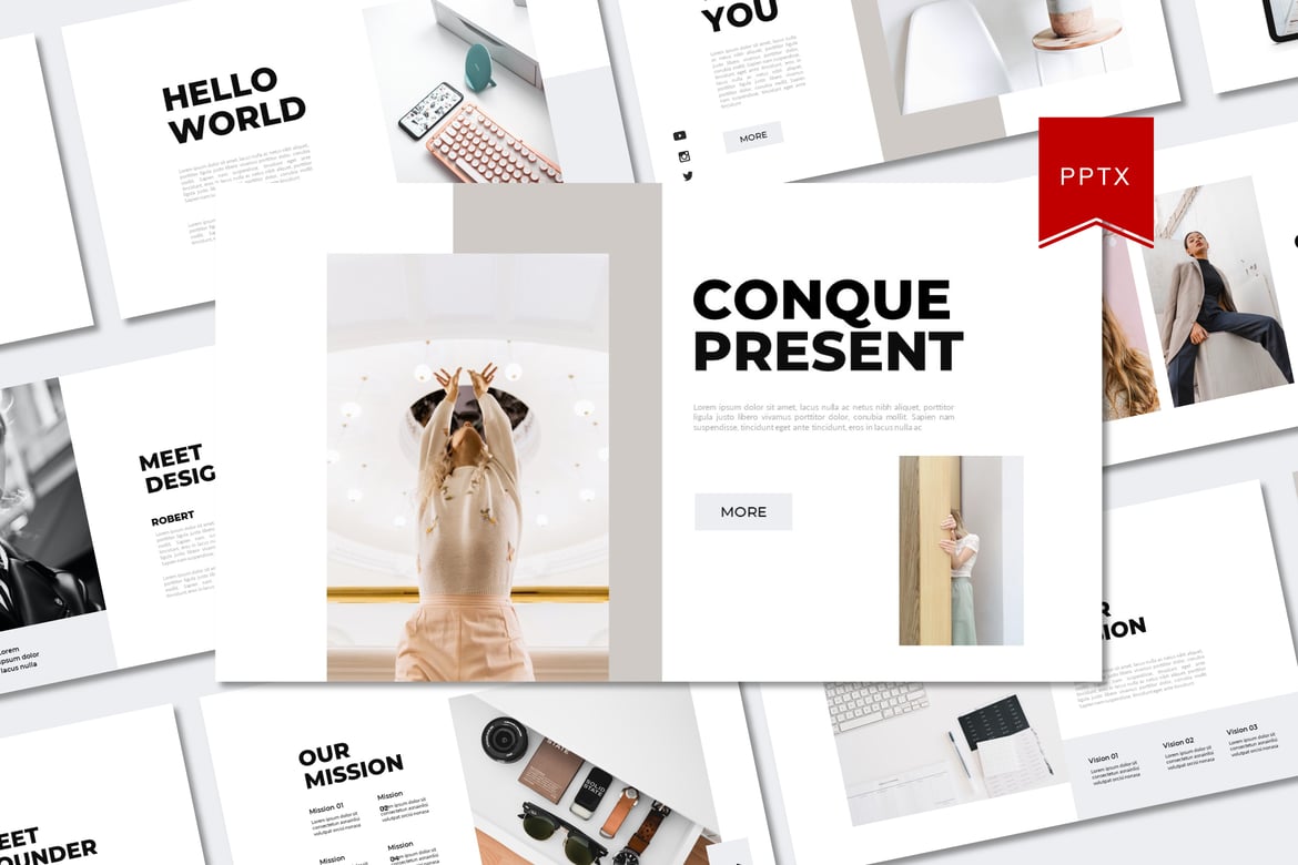 Template Powerpoint Conque yang Menarik dan Profesional