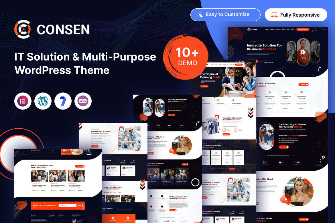 Consen - Tema WordPress Solusi IT dan Bisnis Terbaik