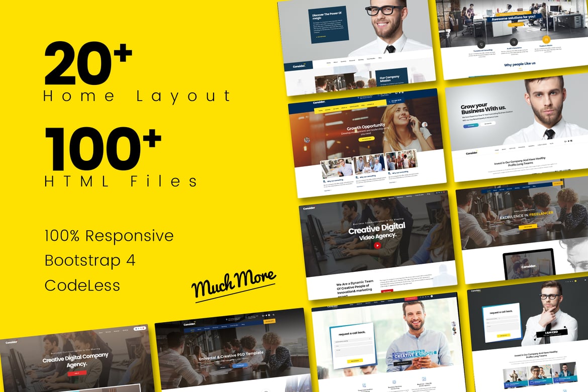 Consider - Template Web Serbaguna Responsif HTML5 yang Kuat