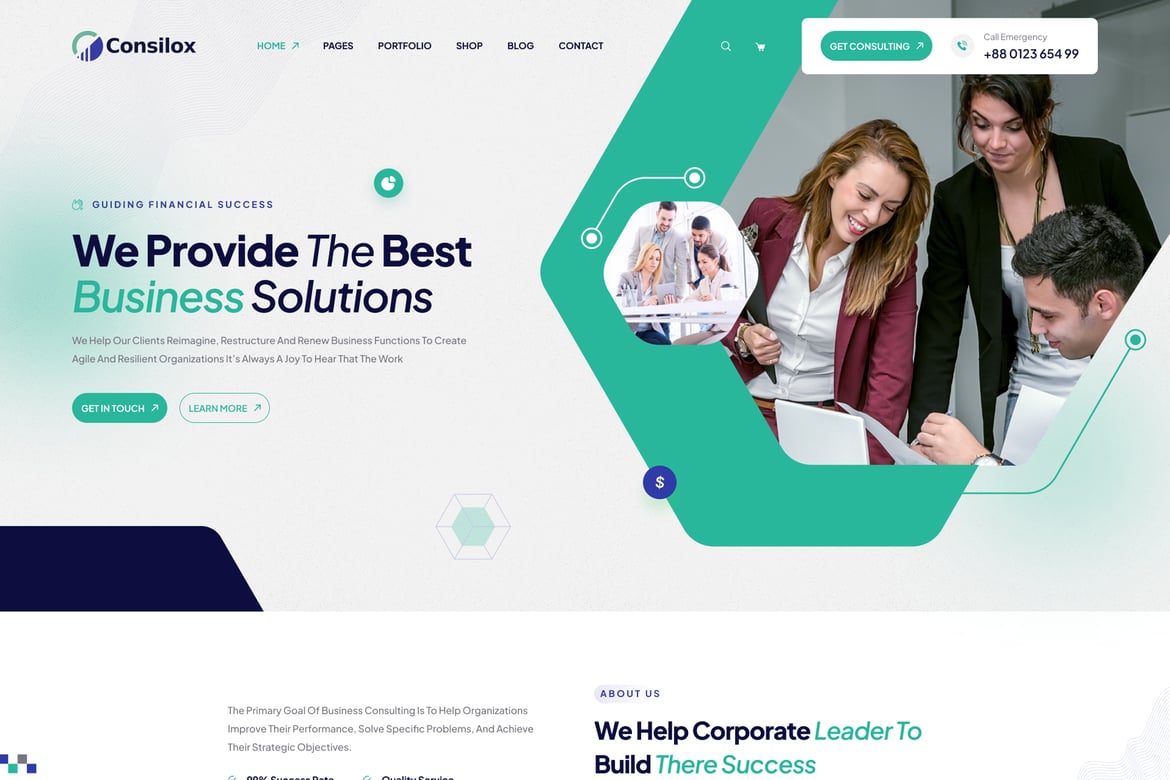 Consilox - Tema WordPress Profesional untuk Bisnis Konsultasi