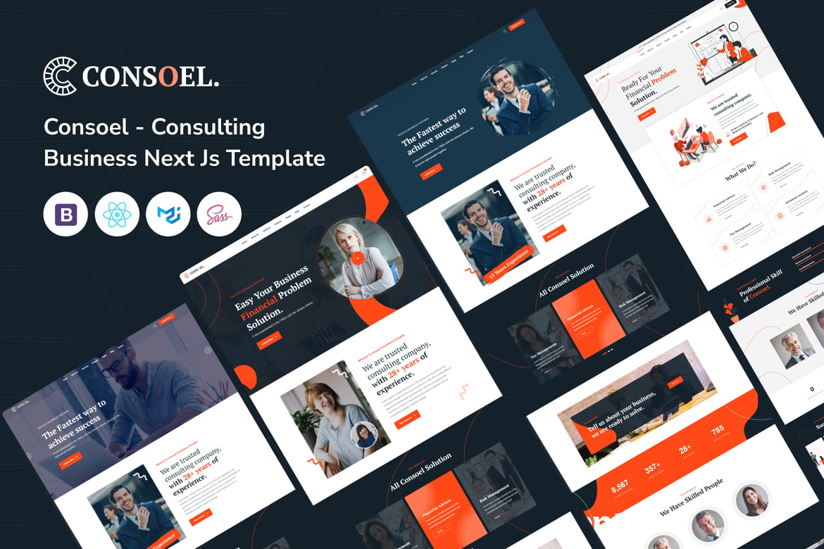 Consoel - Template Website Konsultasi Modern dengan Next Js