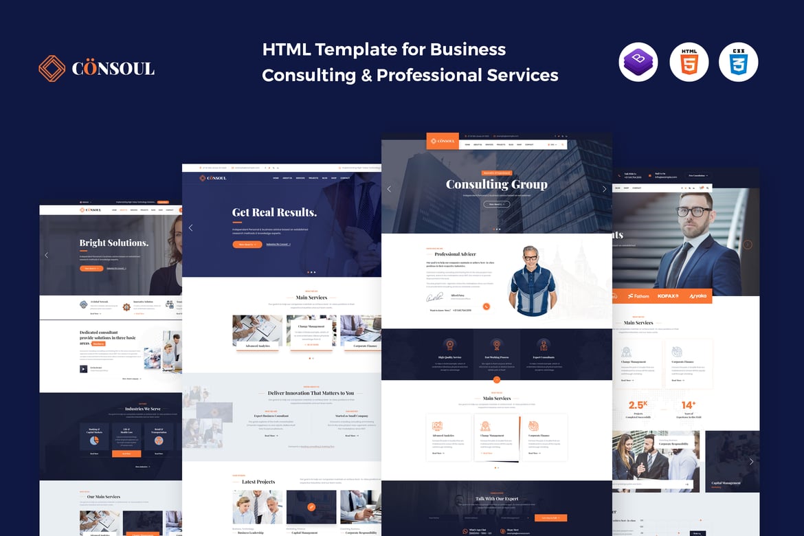 Consoul - Template Website Konsultasi Profesional