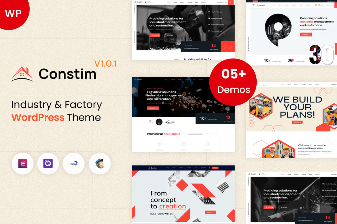 Constim - Tema WordPress untuk Industri dan Pabrik yang Modern