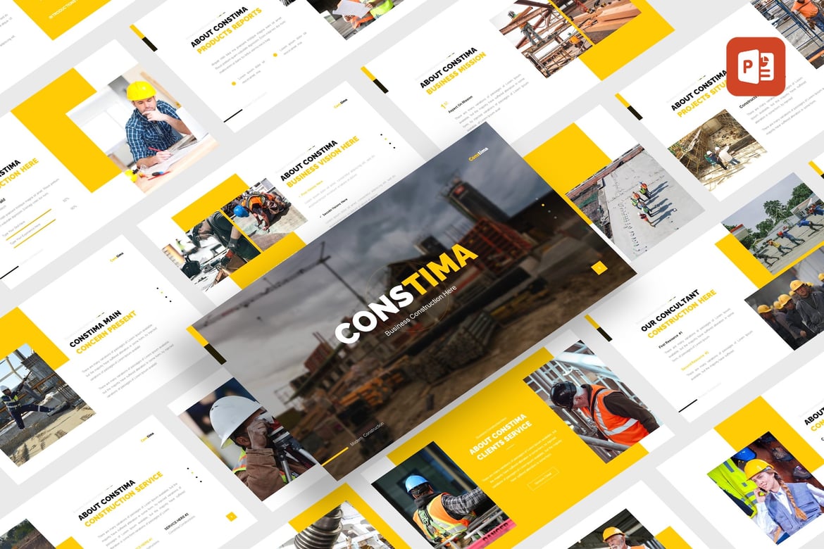 Constima - Template Presentasi Bisnis untuk Konstruksi