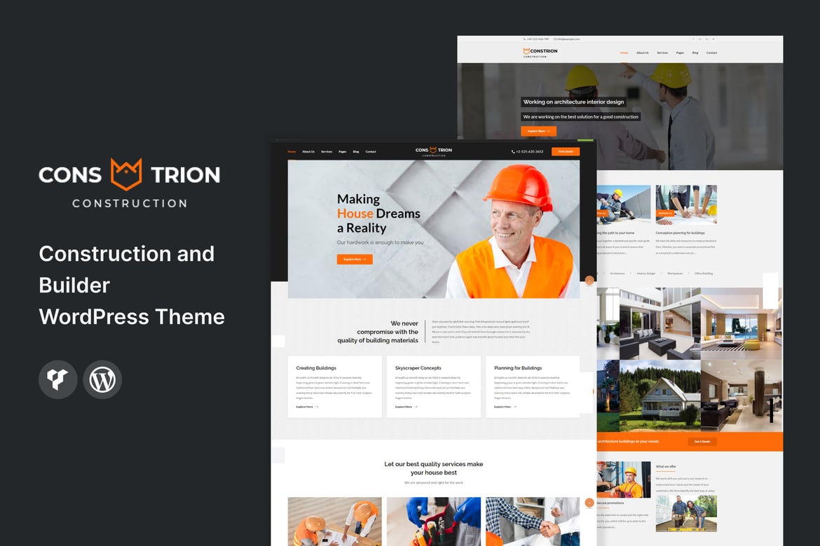 Tema WordPress Constrion - Solusi Ideal untuk Perusahaan Konstruksi dan Bangunan