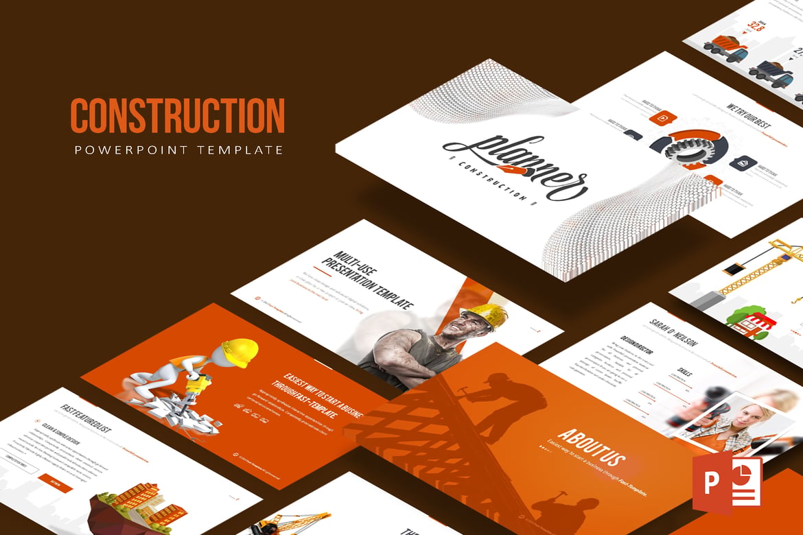 Template Powerpoint Konstruksi yang Menarik dan Efektif