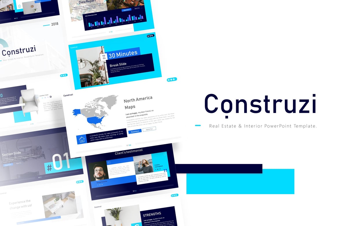 Template Powerpoint Construzi - Solusi Presentasi Konstruksi yang Menarik