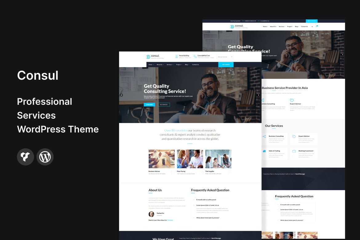 Consul - Tema WordPress Profesional untuk Layanan Keuangan dan Konsultasi