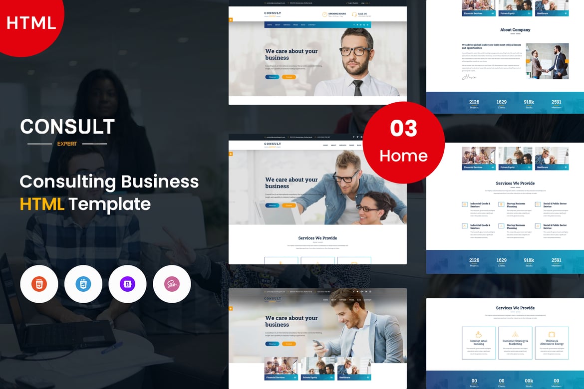 Template Website Konsultasi Profesional - Consult Expert