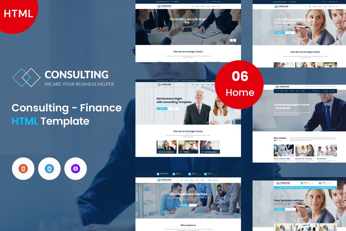 Template Website Konsultasi & Bisnis yang Menarik