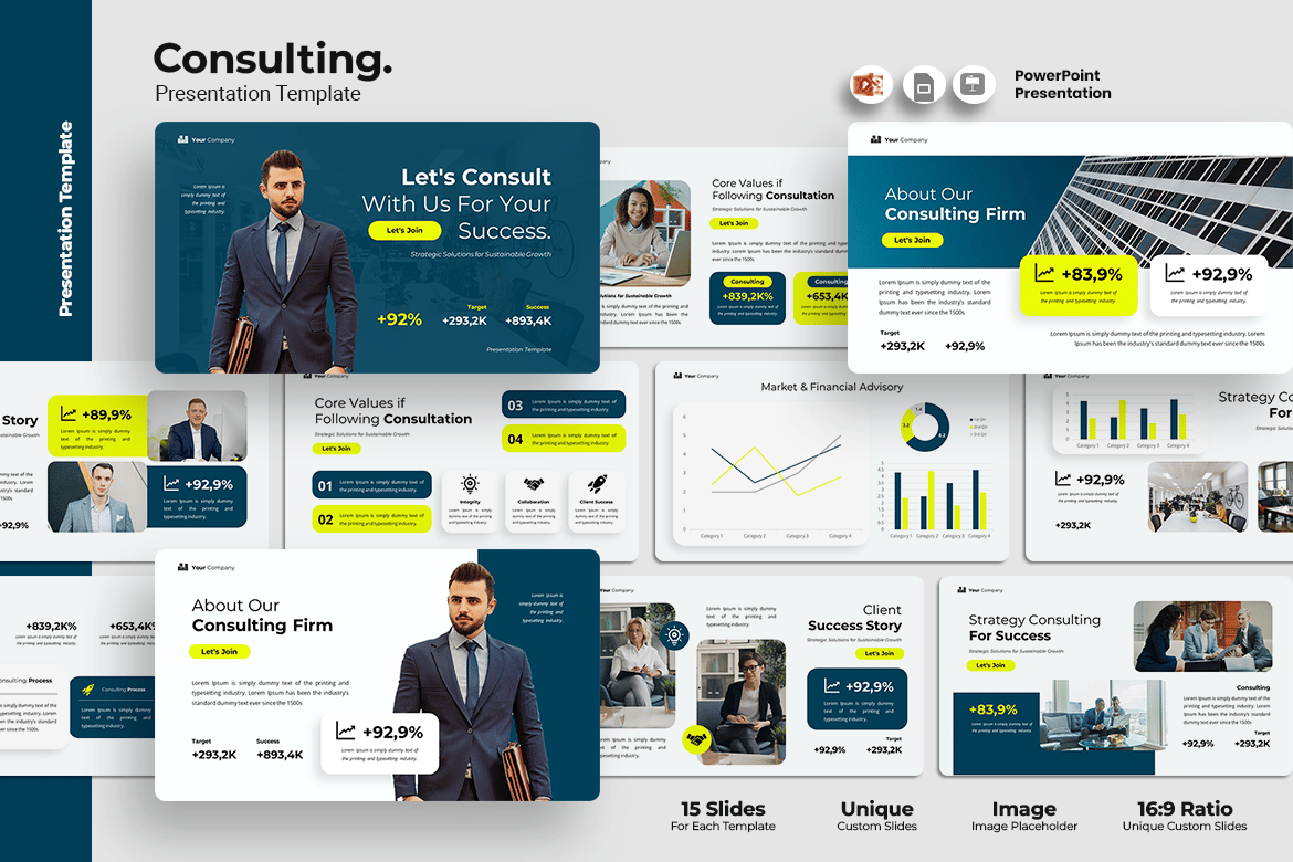 Template Presentasi PowerPoint untuk Konsultasi yang Mudah dan Menarik