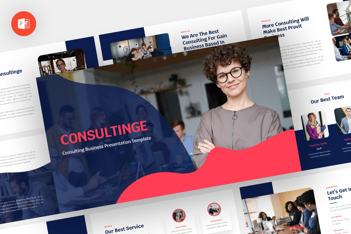 Consultinge - Template Powerpoint Konsultasi Modern