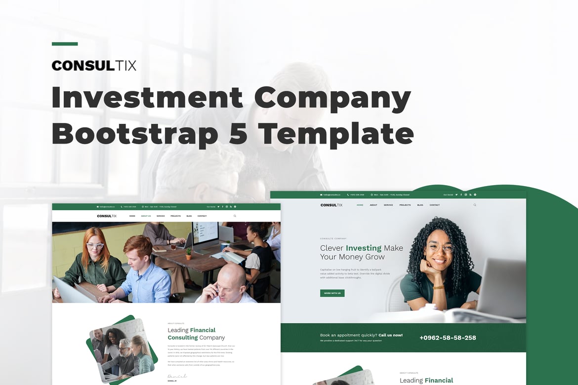 Consulte - Template Website Investasi Profesional dengan Bootstrap 5