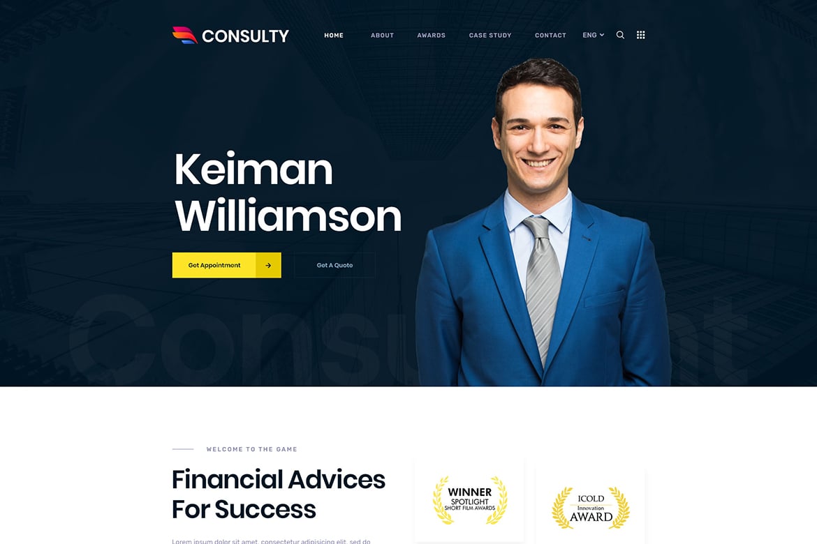 Consulty - Template Website Konsultasi Keuangan dan Asuransi