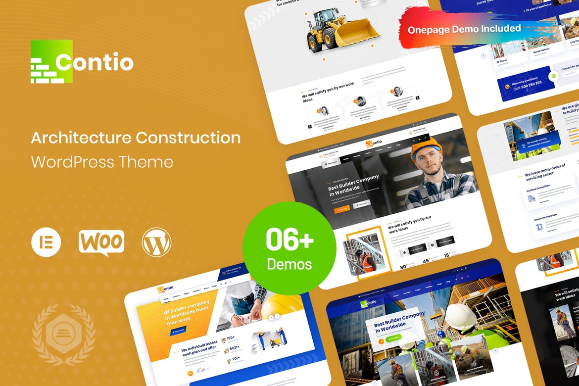 Contio - Tema WordPress Konstruksi Modern dan Responsif