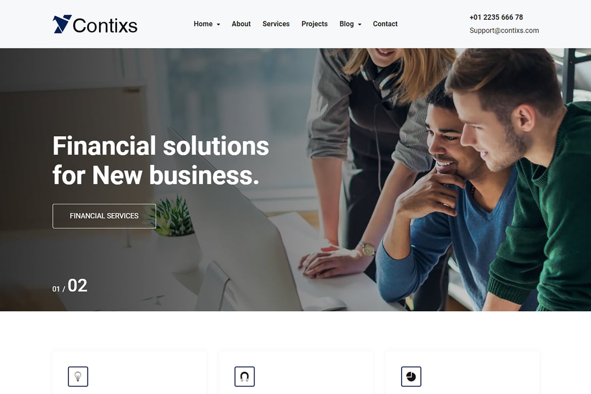 Contixs - Template Website Konsultasi Bisnis yang Menarik