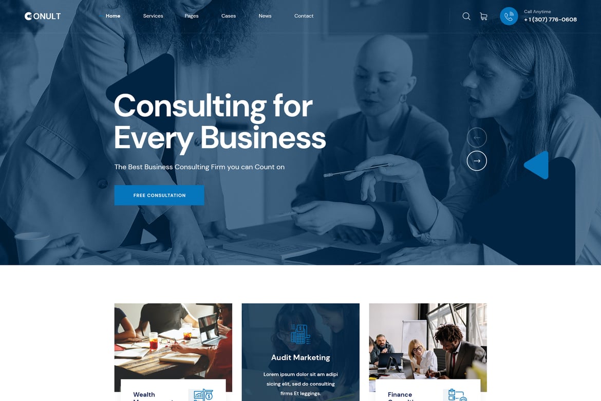 Conult - Tema WordPress Profesional untuk Bisnis Konsultasi