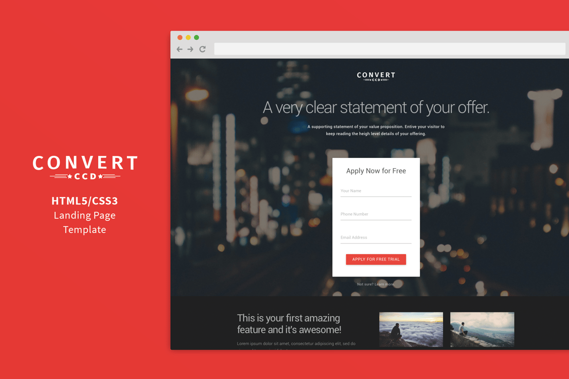 Convert - Template Website Serbaguna untuk Meningkatkan Konversi