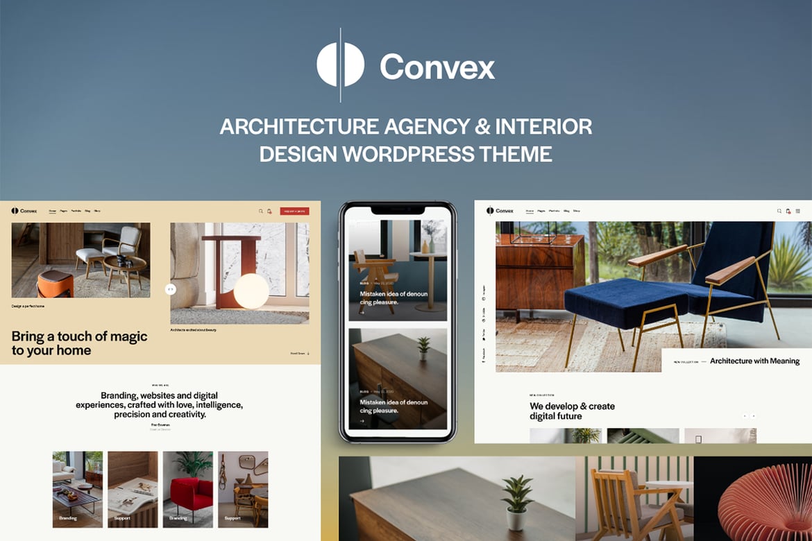 Tema WordPress Convex: Solusi Modern untuk Bisnis Desain dan Renovasi