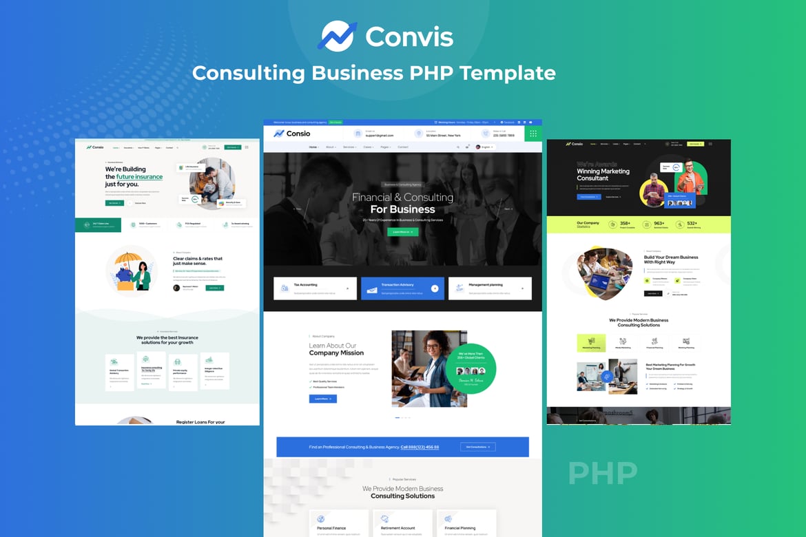 Convis - Template Website Konsultasi PHP Modern dan Responsif