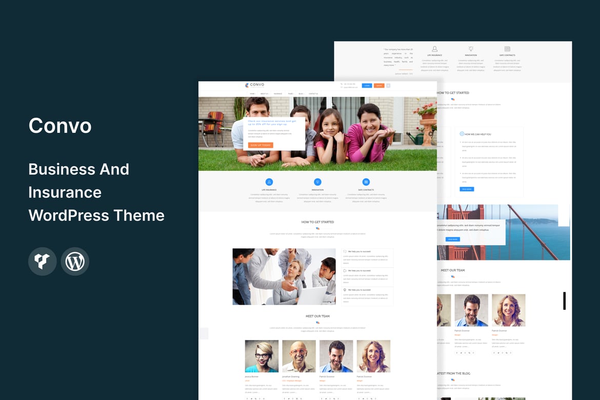 Convo - Tema Wordpress Ideal untuk Bisnis dan Asuransi
