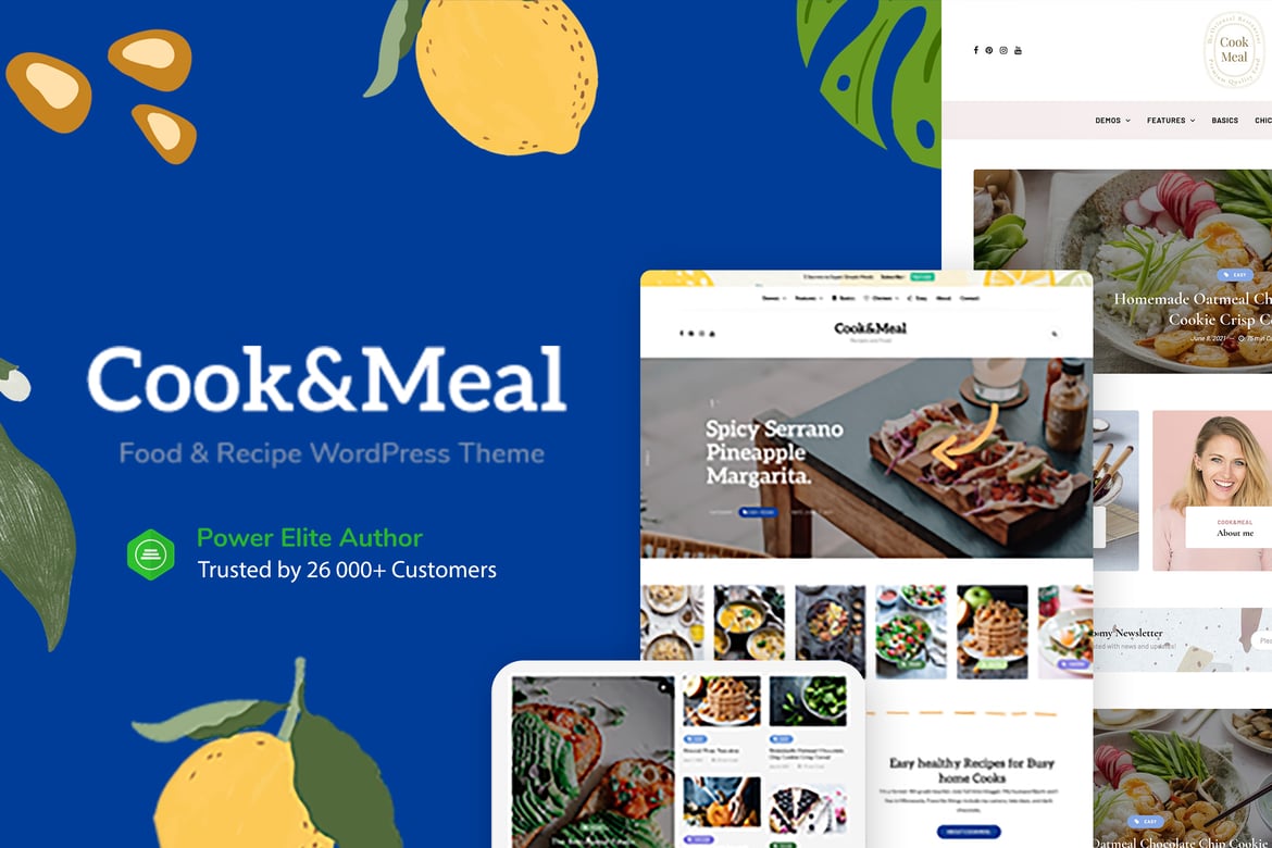 Cook&Meal - Tema WordPress untuk Blog Makanan dan Resep yang Menarik