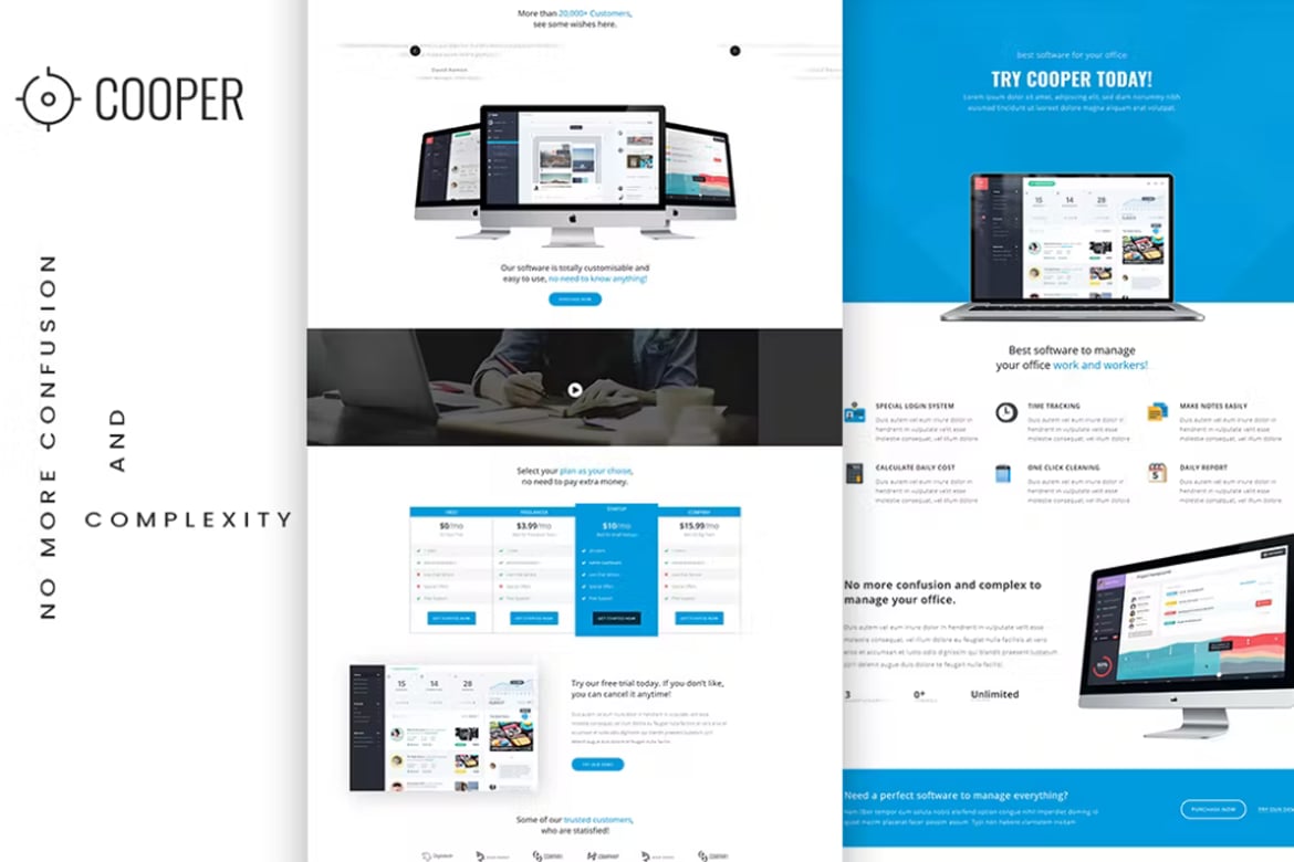 COOPER | Template Website Serbaguna yang Modern dan Responsif
