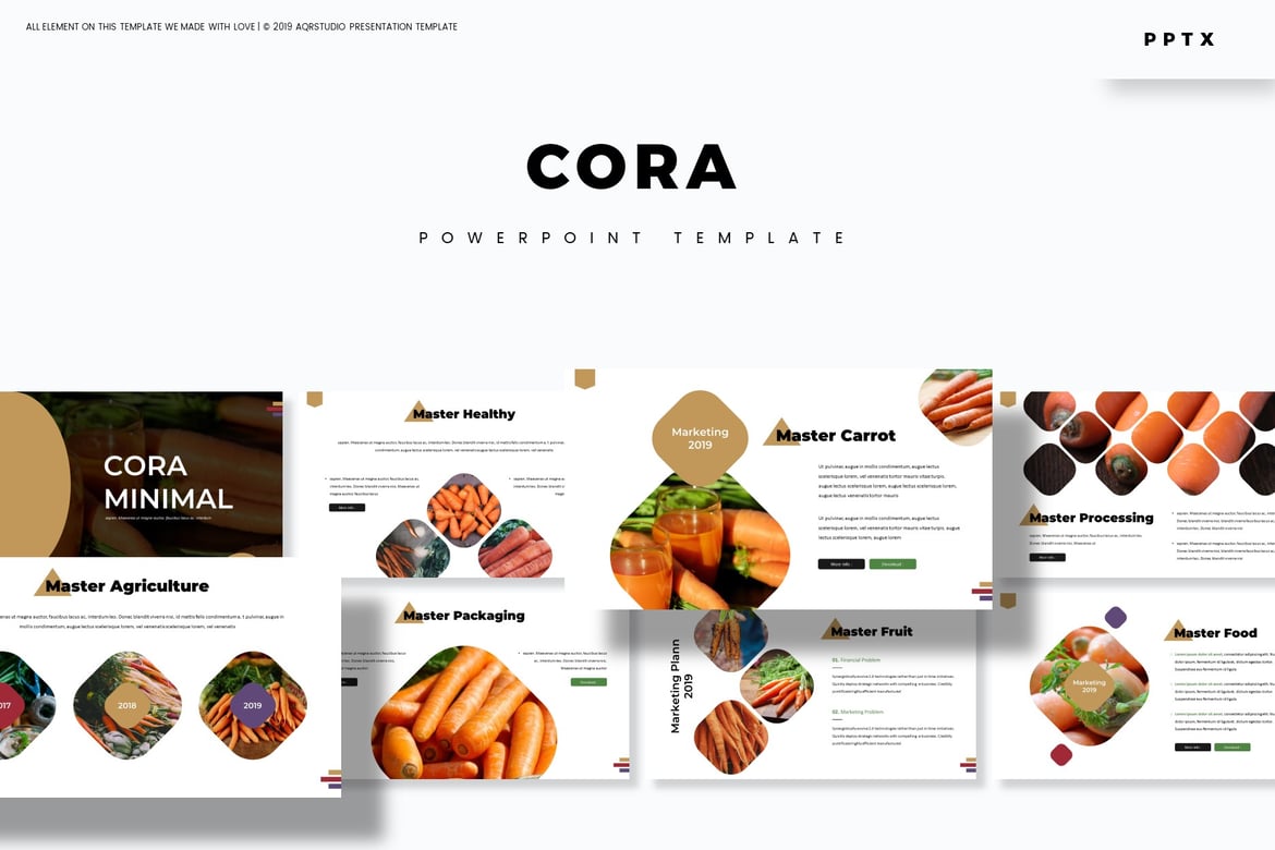 Cora - Template Powerpoint Profesional untuk Semua Kebutuhan