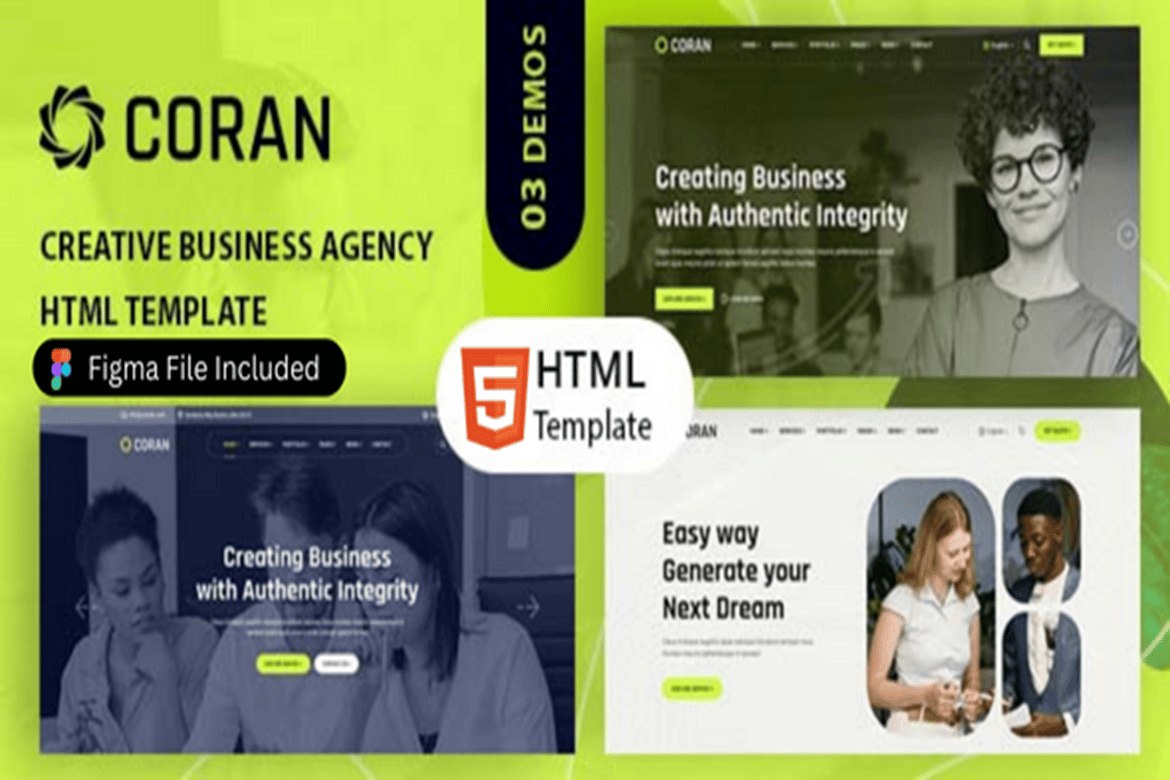 Template Website Coran - Solusi Kreatif untuk Agensi dan Bisnis Anda
