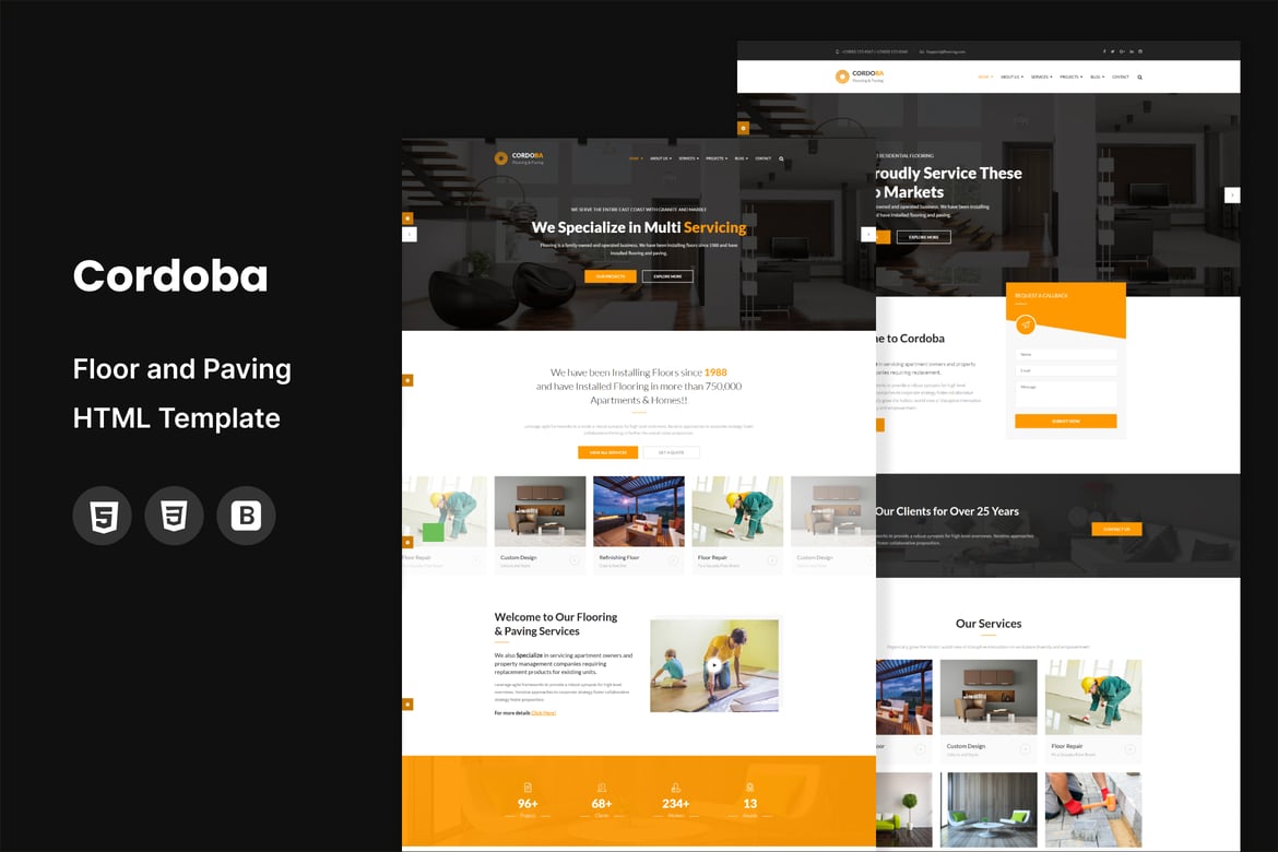 Template Website Cordoba: Solusi Kreatif untuk Layanan Lantai dan Paving