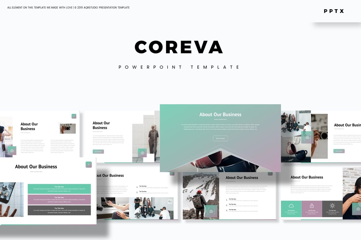 Coreva - Template PowerPoint Serbaguna