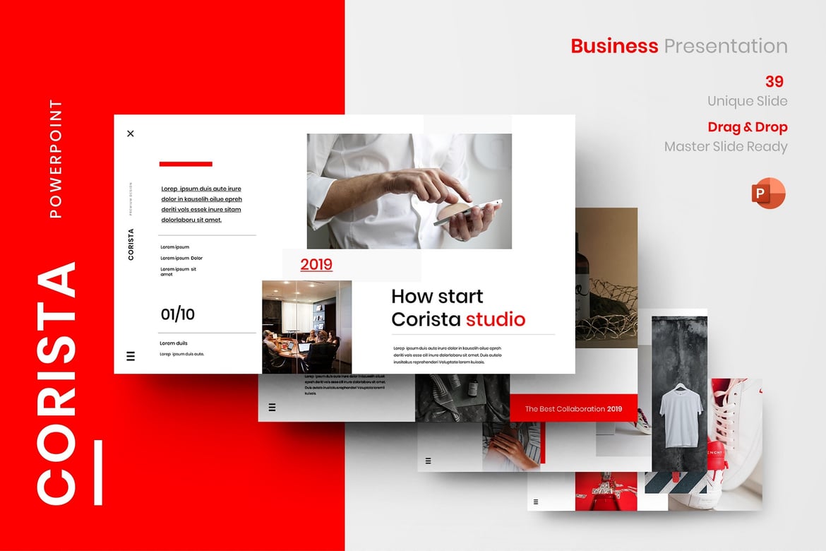 Corista – Template PowerPoint Bisnis yang Menarik