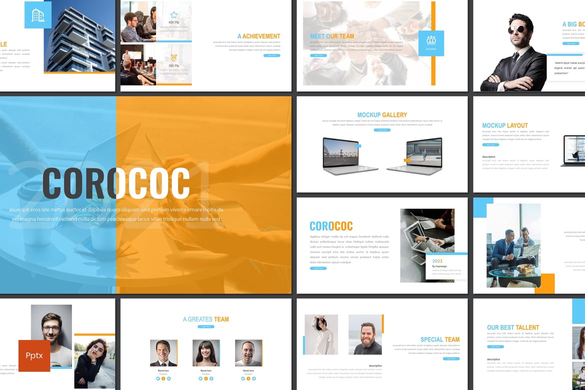 Template Powerpoint Corococ - Presentasi Profesional dan Kreatif