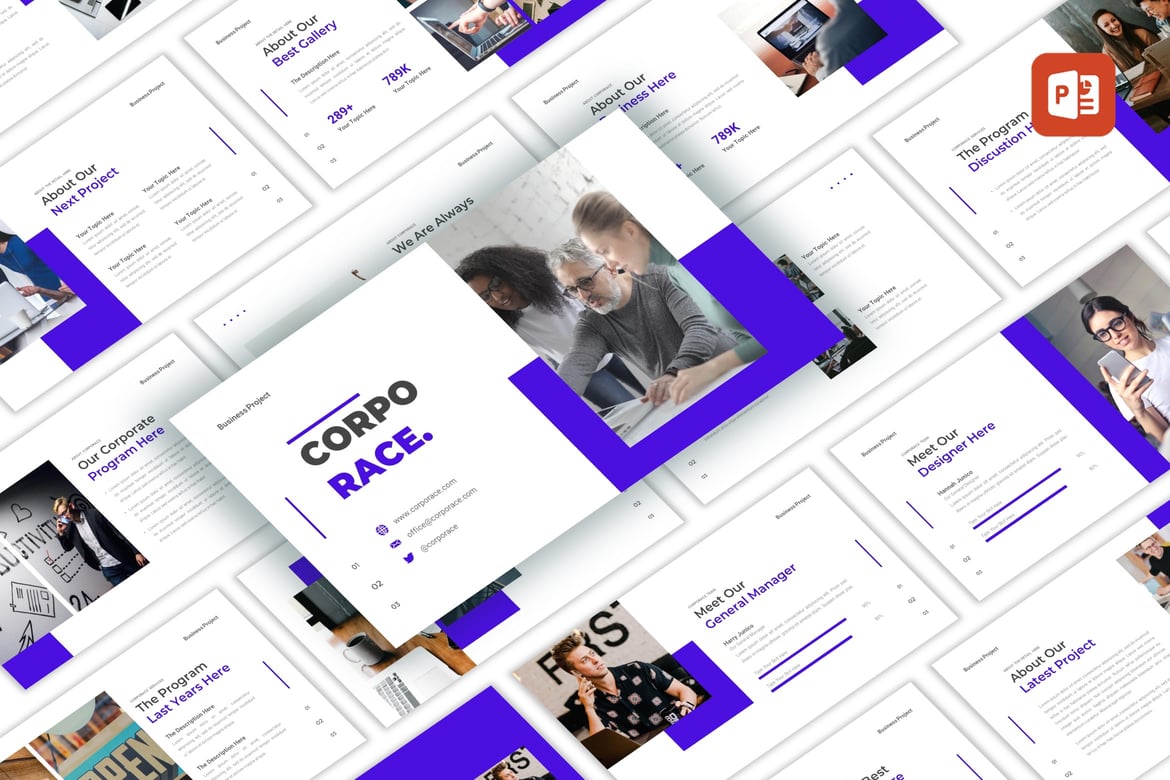 Template PowerPoint Corporace - Solusi Presentasi Profesional
