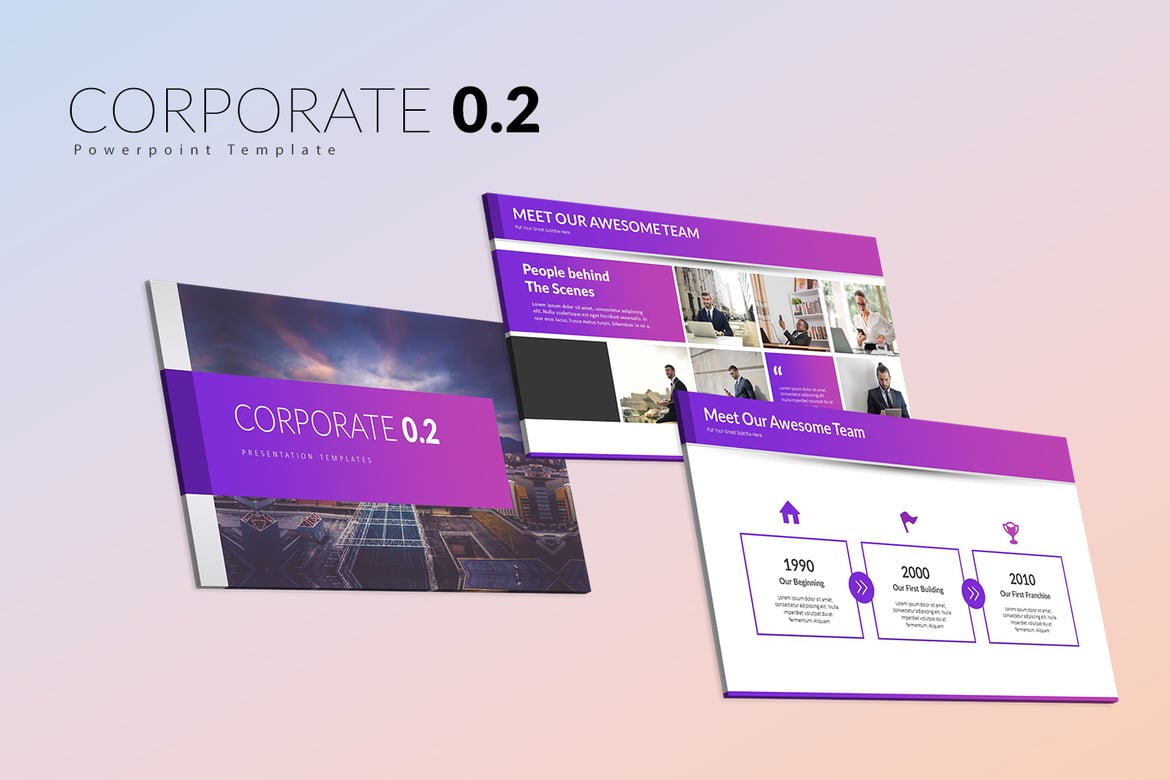 Template Presentasi PowerPoint Korporat 0.2 yang Menarik dan Fleksibel