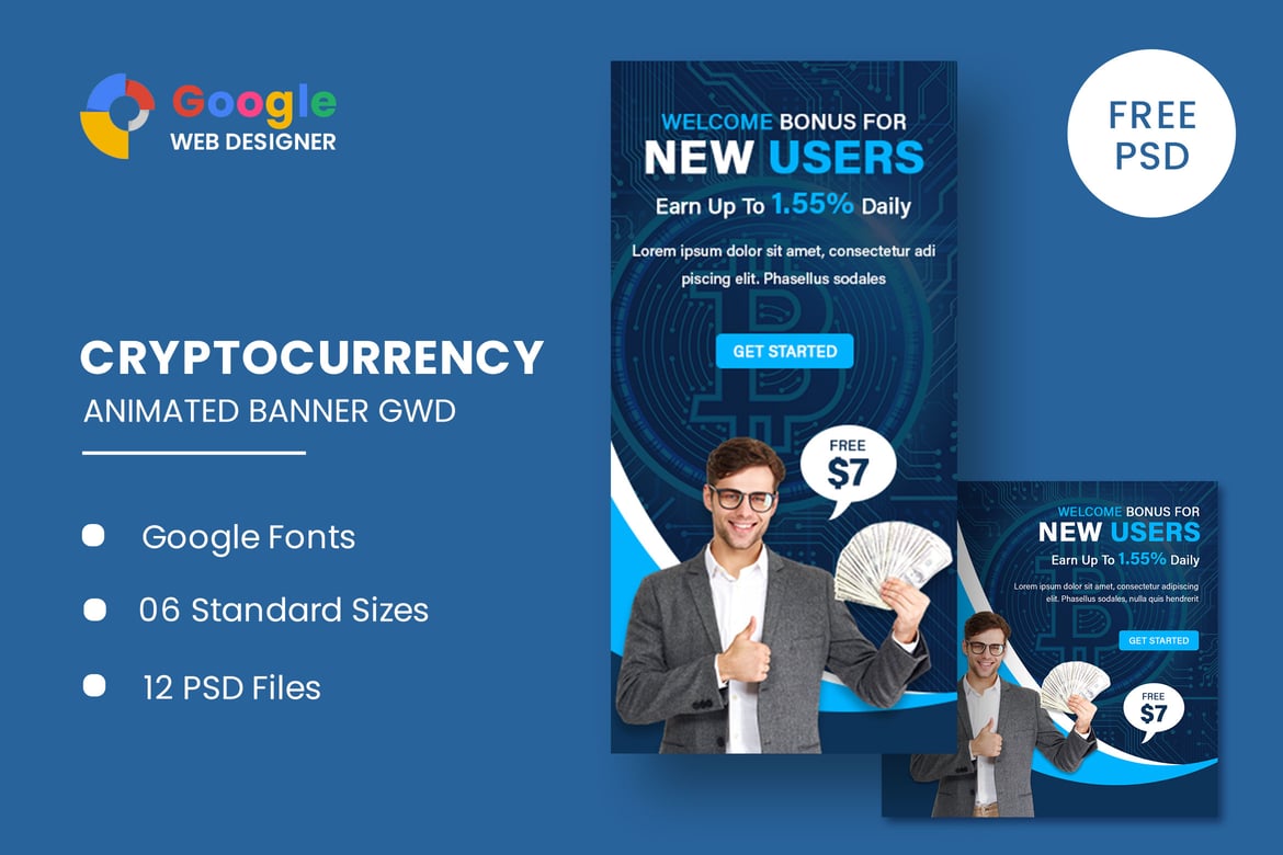 Template Website Spanduk Animasi Korporat untuk Google Web Designer