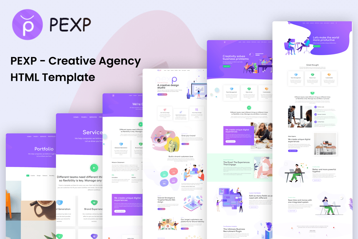 Template Website Agensi Bisnis Korporat Modern dan Responsif