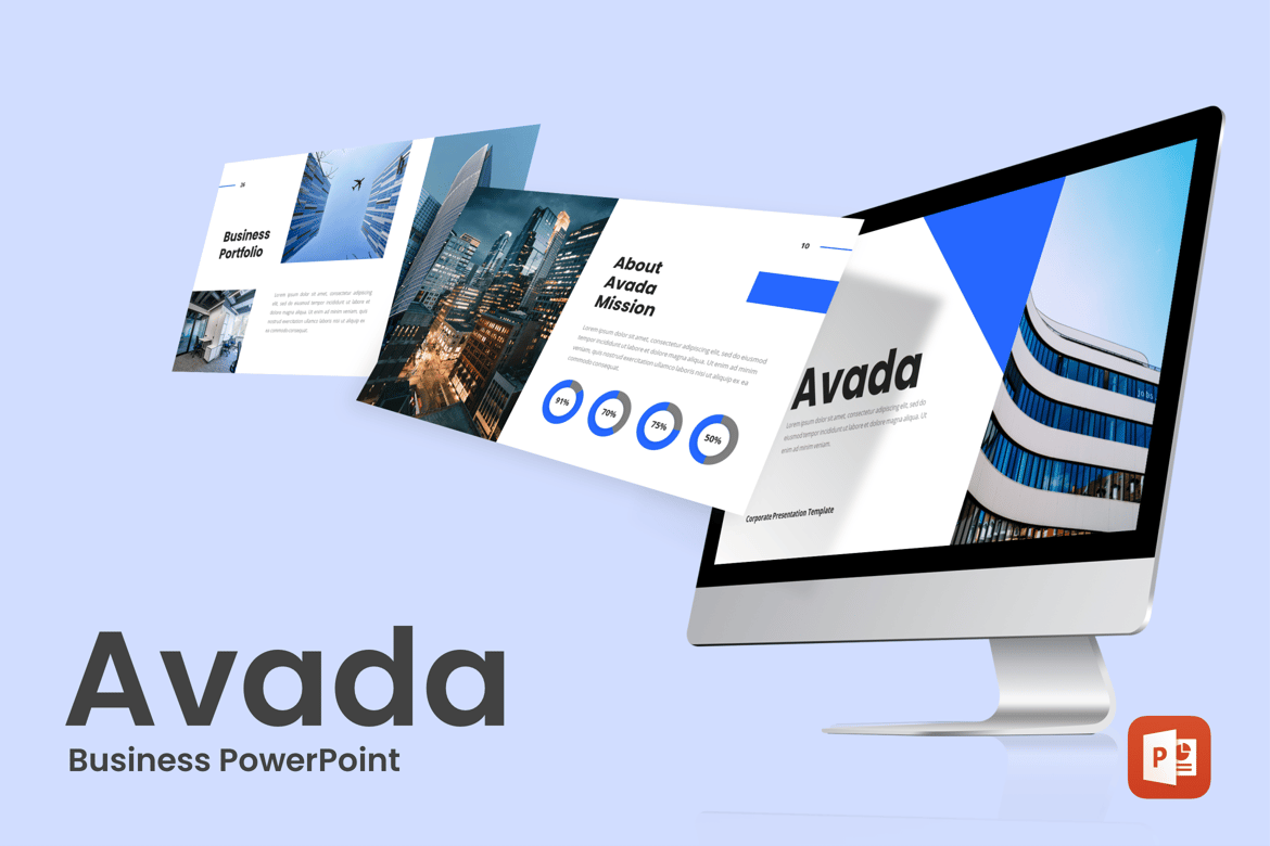 Template PowerPoint Bisnis Korporat Profesional dan Modern