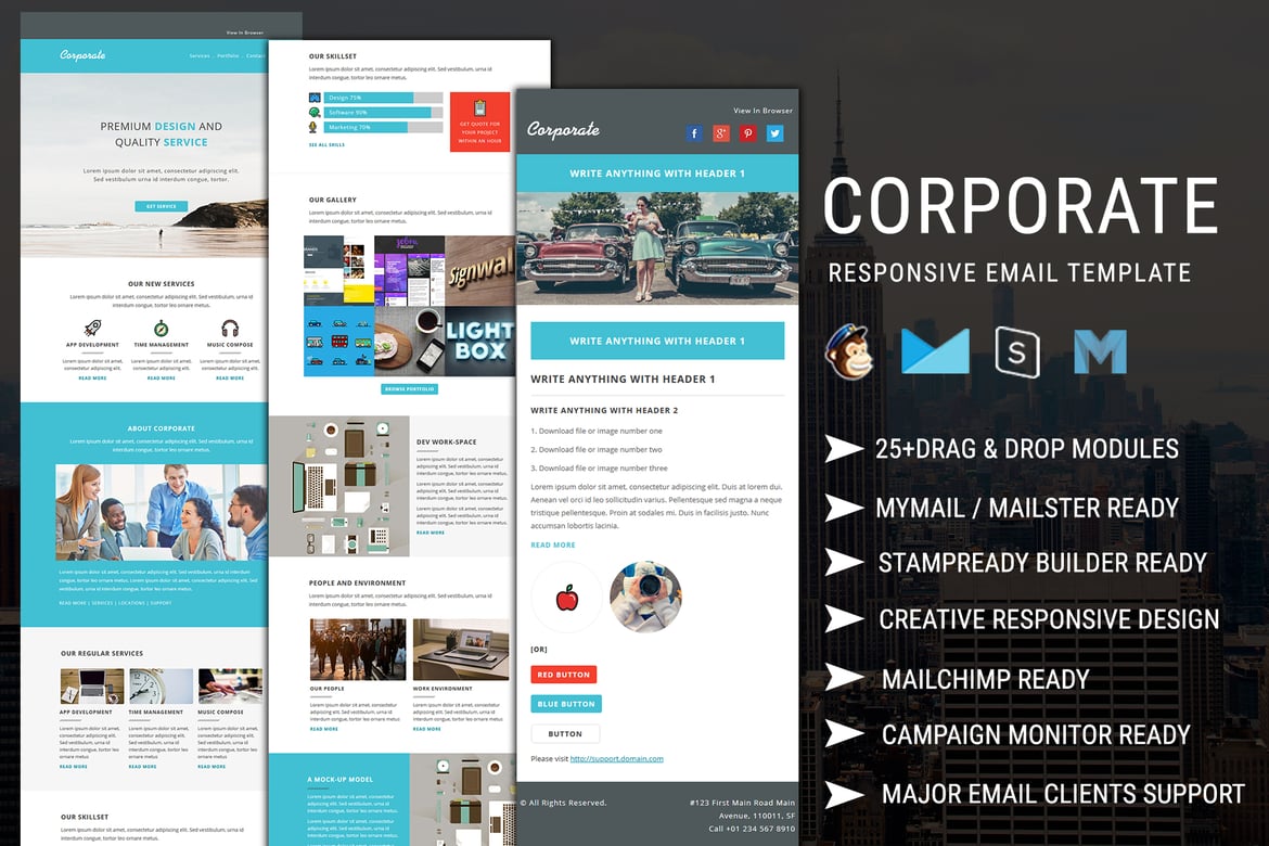 Template Email Newsletter Responsif untuk Perusahaan