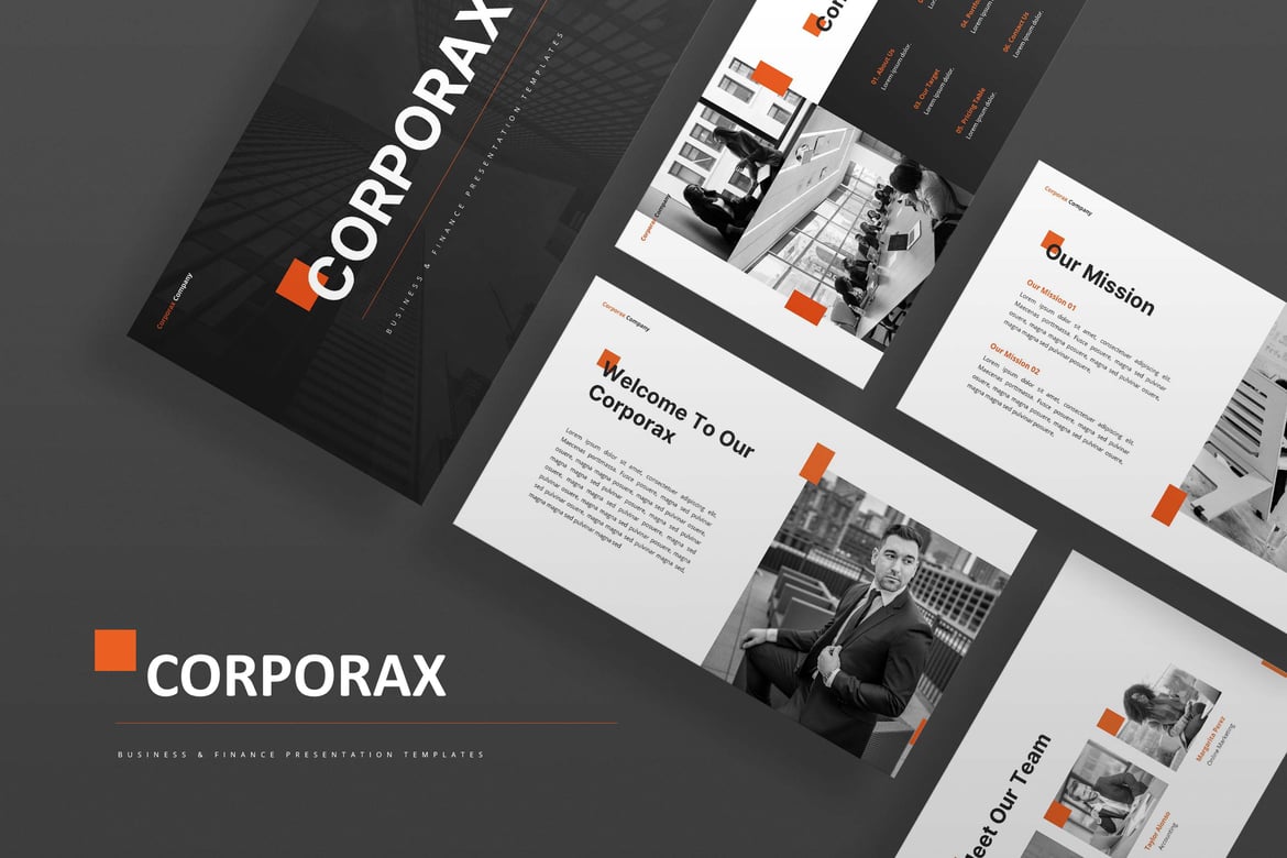 Template Presentasi Powerpoint Corporax yang Menarik dan Profesional