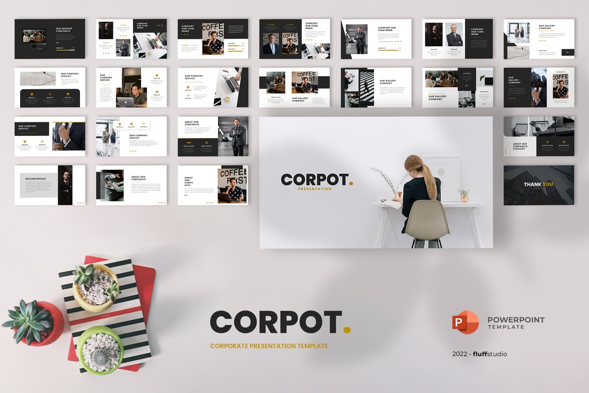 Corpot - Template Powerpoint Bisnis Modern