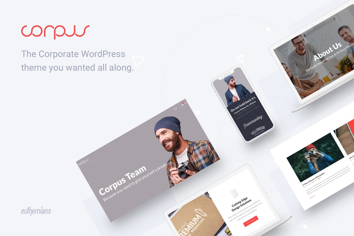 Corpus - Tema WordPress Korporat Responsif dan Modern