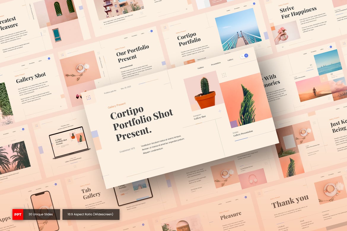 Cortipo - Template PowerPoint Katalog Produk Menarik