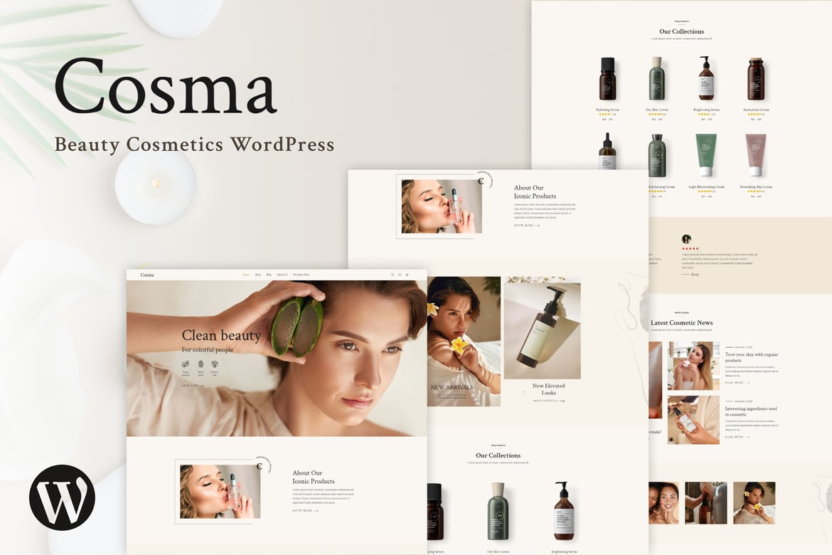Cosma - Tema WordPress Kosmetik yang Menawan untuk Toko Kecantikan