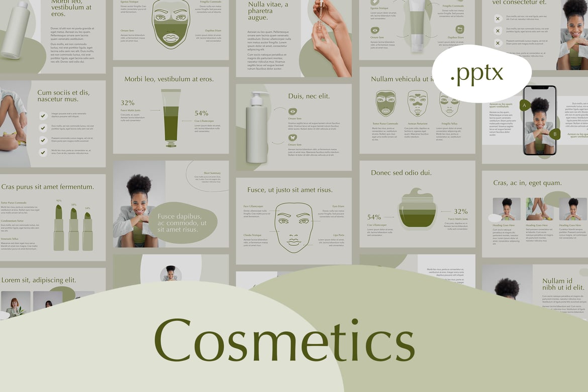 Template Presentasi Kosmetik yang Profesional dan Menarik